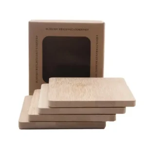 Onderzetter bamboe 4 stuks Aanbieding
