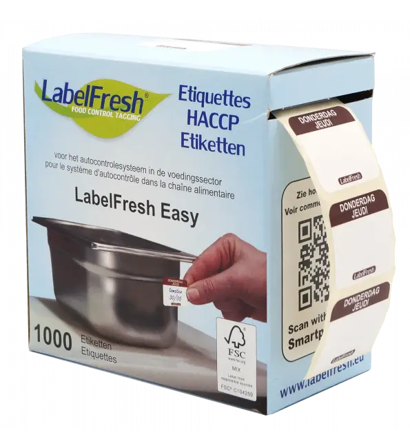 Uitverkoop Labelfresh Easy 1000 etiketten (donderdag-jeudi)
