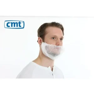CMT Baardmasker non woven PP wit | 100 stuks Alleen Vandaag