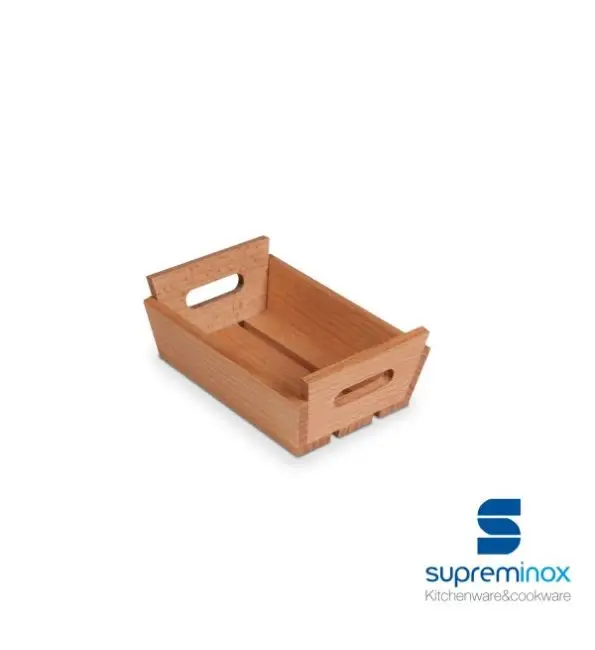 SupremInox Houten box met handvat 15x10x5cm Meest Verkocht