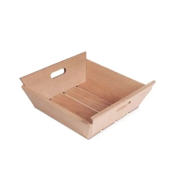 Nu Kopen SupremInox Houten box met handvat 17x17x7cm