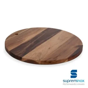 SupremInox Serveerplateau acaciahout rond 34cm Meest Verkocht