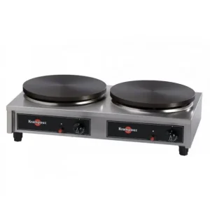 Krampouz dubbele pannenkoekplaat rond gas 2x6kW Ø35cm Korting