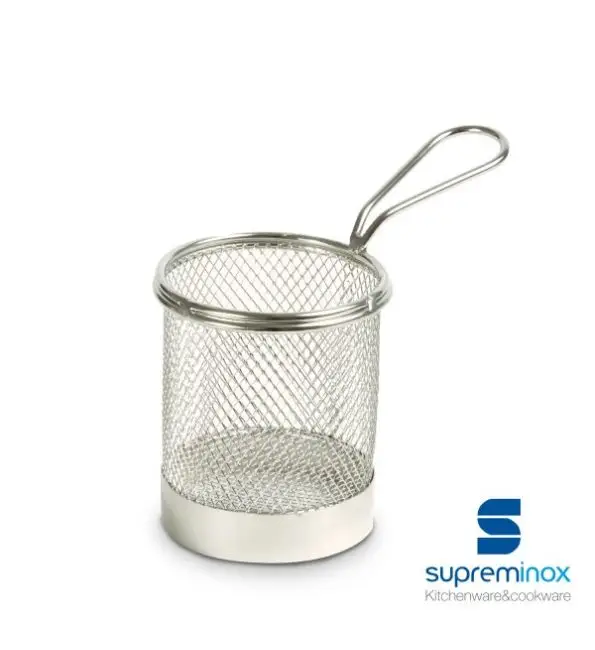 Uitverkoop SupremInox Frietmandje rond 9cm