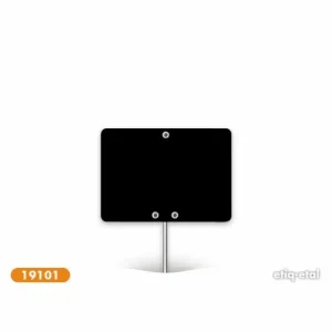 Actieprijs Etiq-Etal Etiket met inox prikker zwart 5x7cm | 10 stuks