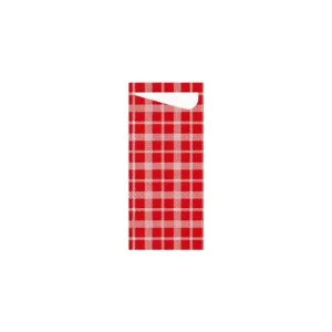 Duni Bestekzak Giovanni rood 8,5x19cm | 100 stuks Direct Verzonden