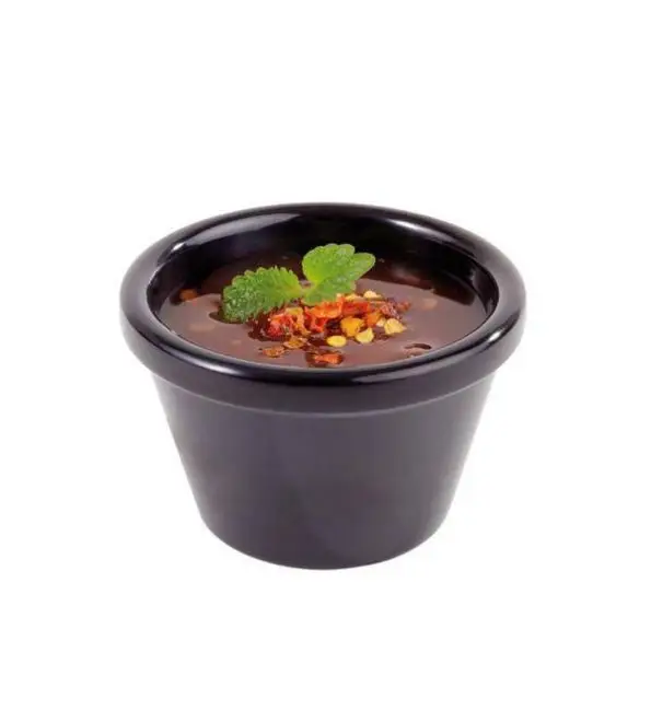 APS Dipschaaltje Casual melamine zwart Ø6cm Veilige Betaling