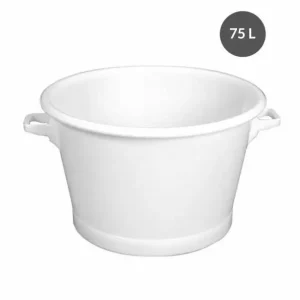 Voordeelprijs Gilac Kuip plastic wit 75L Ø73cm