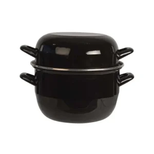 Bestel Nu C&T Mosselpot zwart 2kg Ø20cm