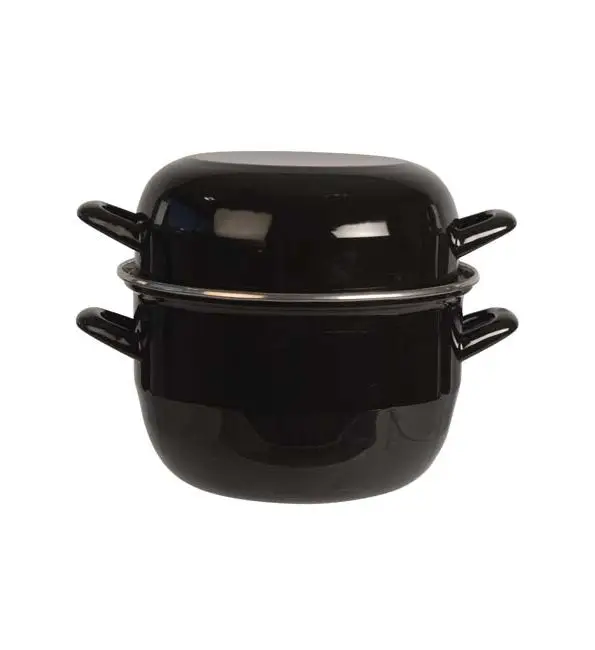 Bestel Nu C&T Mosselpot zwart 2kg Ø20cm