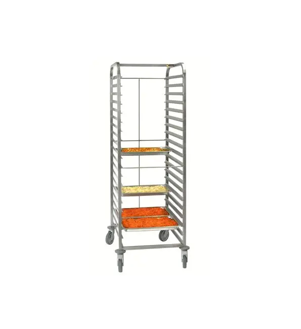 Sofinor Regaalwagen RVS 17 niveaus GN2/1 Direct Verzonden