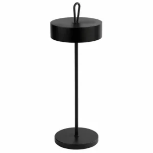 Gereduceerde Prijs APS Tafellamp Cleo zwart 11xH30,5cm