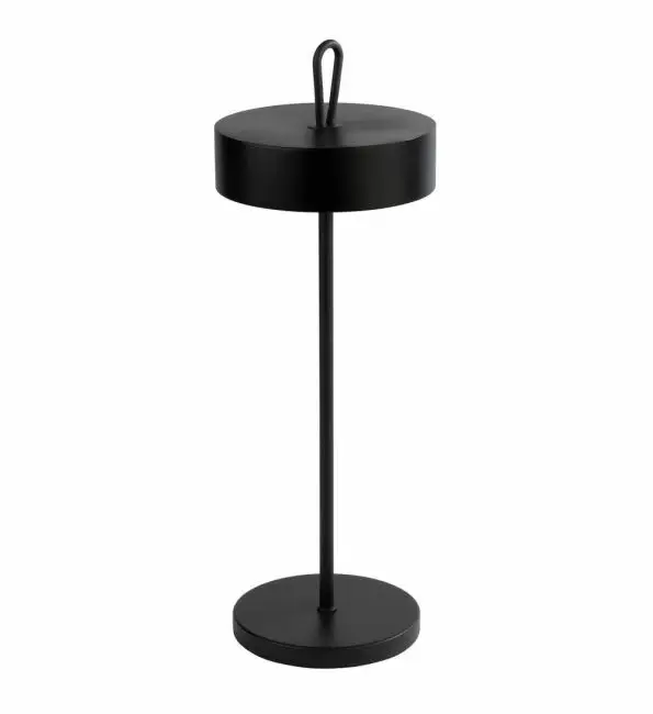 Gereduceerde Prijs APS Tafellamp Cleo zwart 11xH30,5cm