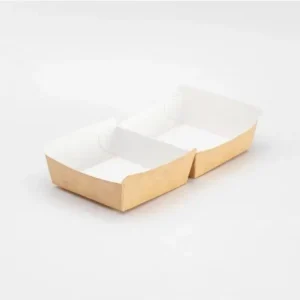 Hamburgerbox kraft 110x110x77mm | 50 stuks Alleen Vandaag