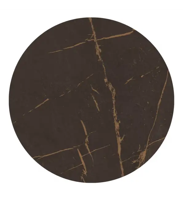 Direct Verzonden XSeat Tafelblad HPL Line Black Copper Marble Ø60cm