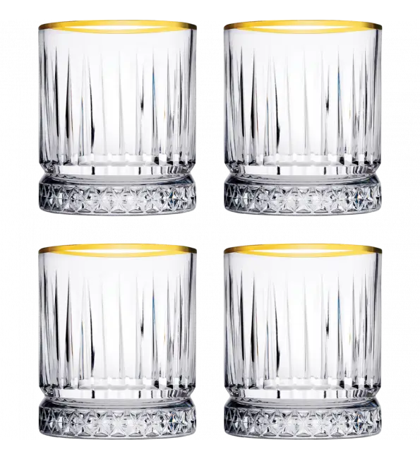 Lage Prijs Pasabahce Tumbler Elysia Gold 355ml| 4 stuks