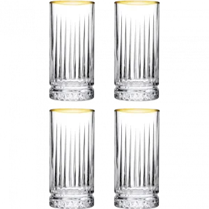Pasabahce Longdrink Elysia Gold 280ml| 4 stuks Beste Prijs