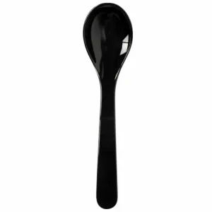 Waca Lepel gebogen zwart 23,5cm Populair