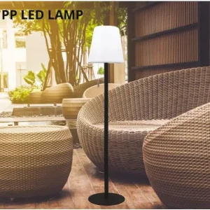 Stalamp LED PP zwart/wit H106cm Favoriet
