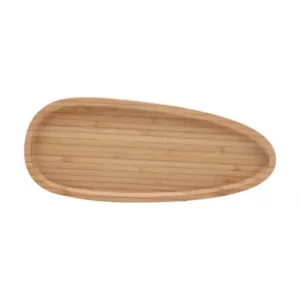 Plank ovaal bamboe 29x12cm Nieuw