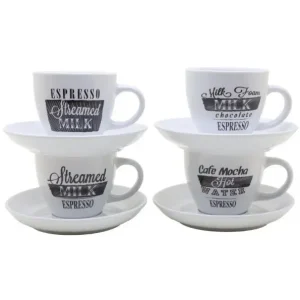 Speciale Aanbieding Cappuccino set tas 200ml + ondertas | 8-delig
