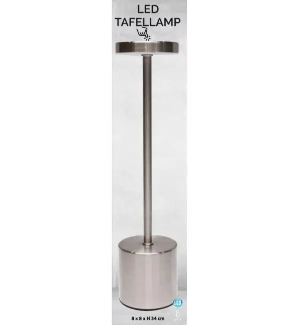 Uitverkoop Tafellamp LED aluminium H34cm