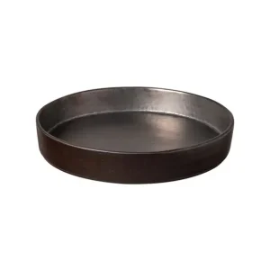 Costa Nova Lagoa Diep Bord metal black 24cm Op = Op