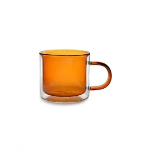 Tijdelijk Beschikbaar ONA Beker Liv dubbelwandig amber 270ml | 2 stuks