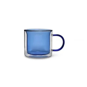 Koopje ONA Beker Liv dubbelwandig blauw 270ml | 2 stuks