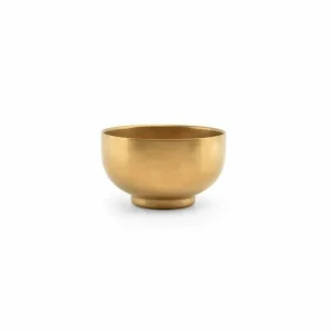 F2D Kom Host dubbelwandig vintage goud 12x7cm Uitverkoop
