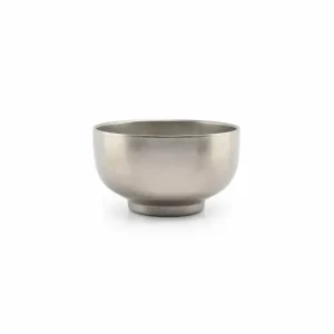 Express Levering F2D Kom Host dubbelwandig vintage zilver 13x7,5cm