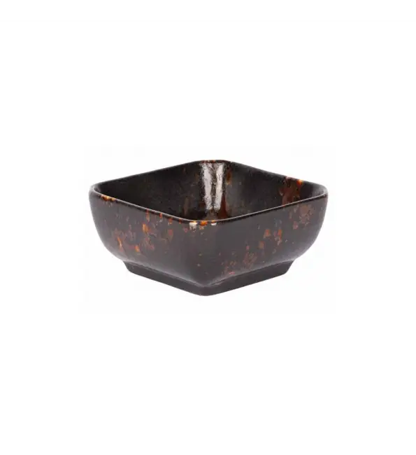 Populair Proof Etna Vierkant Schaaltje zwart 7,5x7,5xH3,5cm