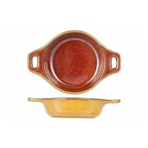 Exclusieve Aanbieding Proof Elements Mustard Aperoschaaltje met handvaten 9,4x6,6xH2,9cm