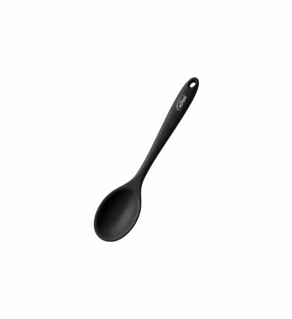 Dagaanbieding Inoxibar Lepel Plat silicone zwart 28,1x5,2cm