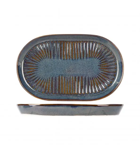 Proof Solas Bord ovaal blauw 19x12,5cm Flitsaanbieding