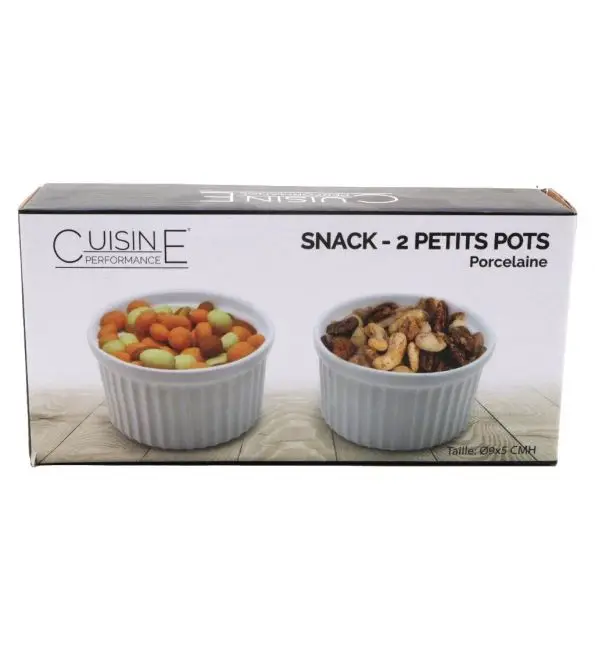 Potjes wit 8x5cm | 2 stuks Premium