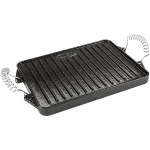 Uitverkoop Garcima Grillplaat/Plancha geëmailleerd 24x44cm