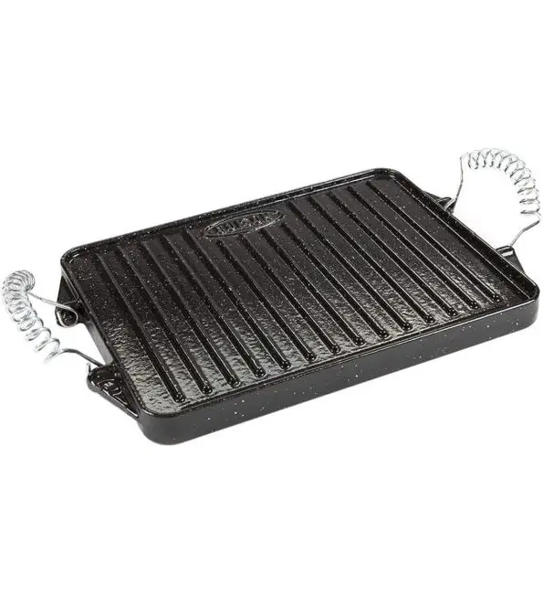 Uitverkoop Garcima Grillplaat/Plancha geëmailleerd 24x44cm