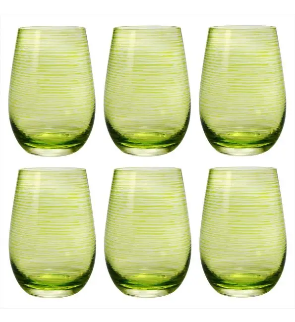 Veilige Betaling Stölzle Tumbler Twister Green 465ml | 6 stuks