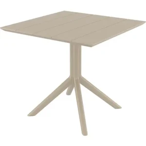 Korting Siesta Tafel Outdoor Paris taupe 80x80cm