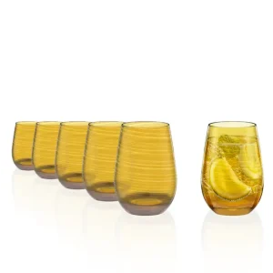 Stölzle Tumbler Twister amber 465ml | 6 stuks Meest Verkocht