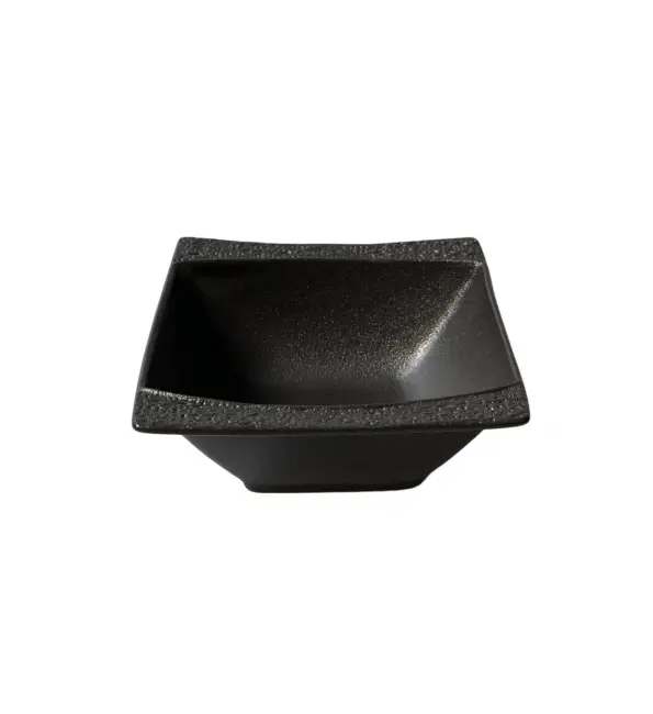 Kom Palace zwart 10,5x10,5xH4,5cm Voordeelprijs