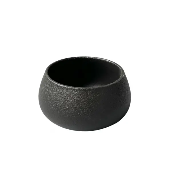 Kom King mat zwart 10x10x5,4cm Op = Op