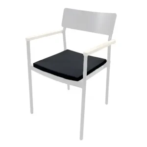 Populair XSeat Stoelkussen Chloe velcro zwart