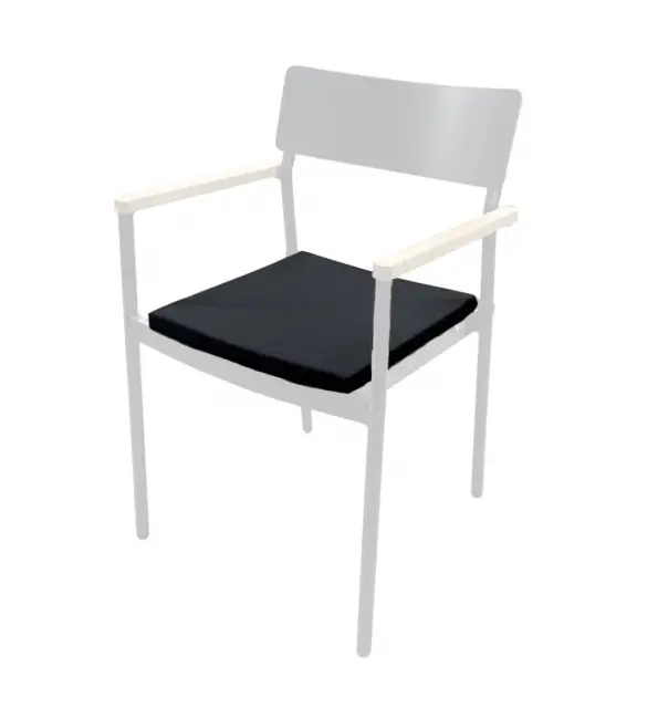 Populair XSeat Stoelkussen Chloe velcro zwart