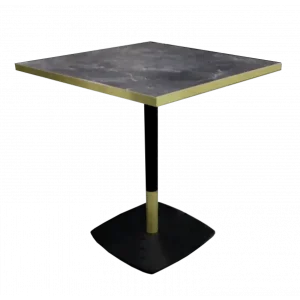 Premium XSeat Tafelblad HPL Line Grey Marble + Gold Edge 120x80cm