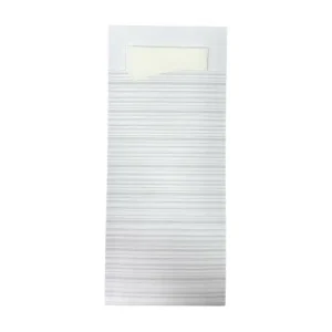 Bestekzak lichtgrijs/wit | 100 stuks Shop Nu