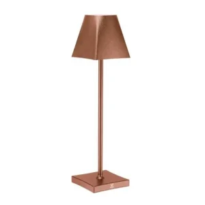 Etere Tafellamp LED draadloos rosé 13x13xH30cm Gratis Retour