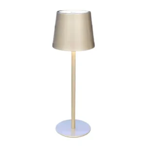 Tafellamp LED draadloos metaal goud 9,5x27cm Betaalbaar