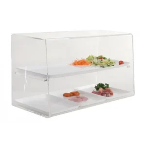 Favoriet Toonbankstaander dubbel plexi 68xH38cm + 4 schotels